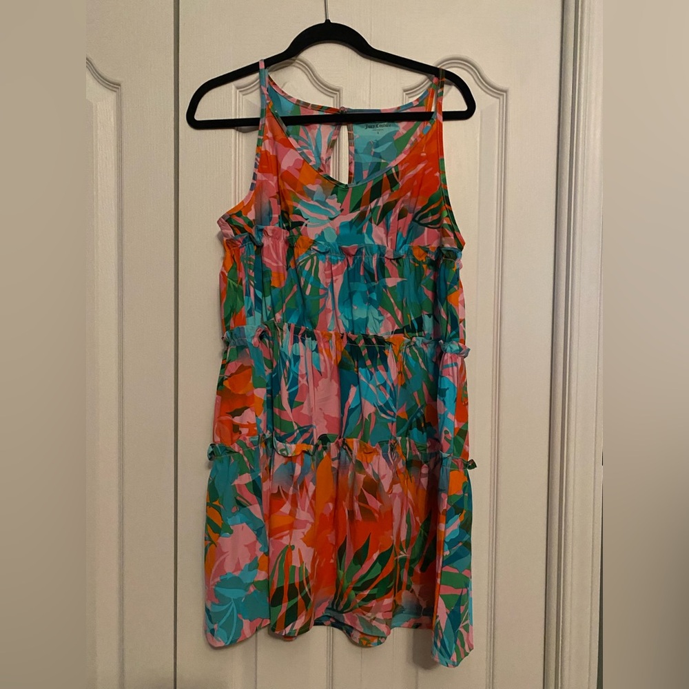 Juicy Couture Tropical Multicolor Sleeveless Dress